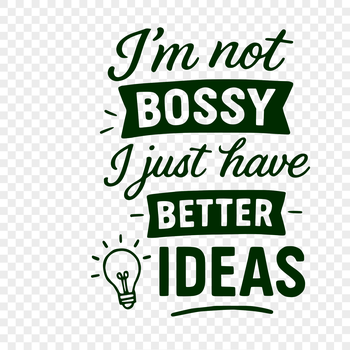 A collection of humorous quotes illustrated with bold typography and playful design elements.