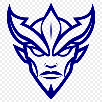 Illustration of a satanic figure in vector design format