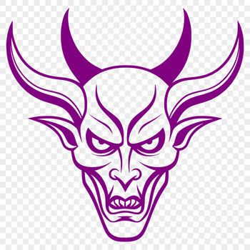 A depiction of the devil in dark, gothic attire, suitable for Halloween decorations or designs.