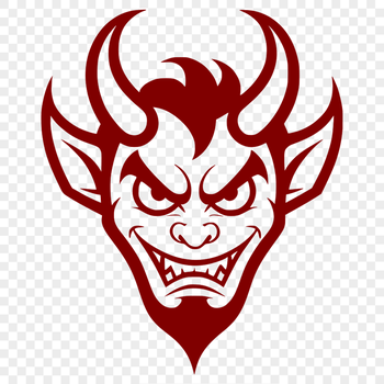 An SVG vector graphic representation of Satan, suitable for various design applications.