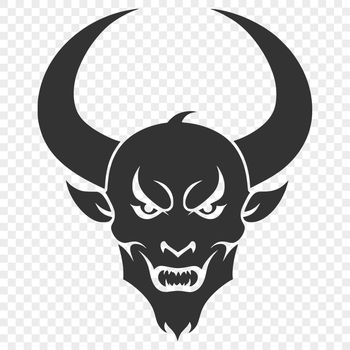 Illustration of a satanic figure for Halloween decorations or design projects.