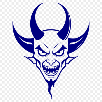 A digital illustration of the devil in a dark, gothic style.