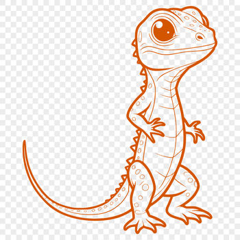 A digital illustration of a reptile animal, depicted in vector format.
