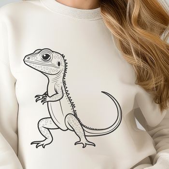 Illustration of a reptile lizard, suitable for cutting machine designs.