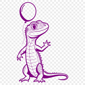 A digital illustration of a reptile lizard in various poses and stances, suitable for vector design and clip art.