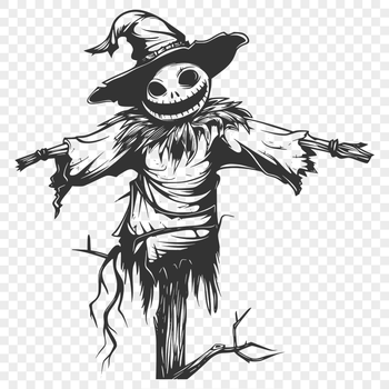 Unique Scarecrow Digital Artwork