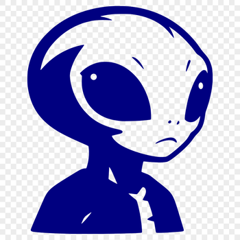 Alien illustration in vector format, suitable for commercial or personal use.