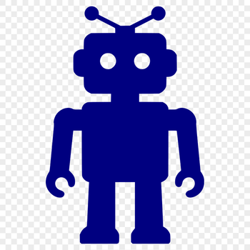 A high-quality robot graphic designed as a cut file for cutting machines.