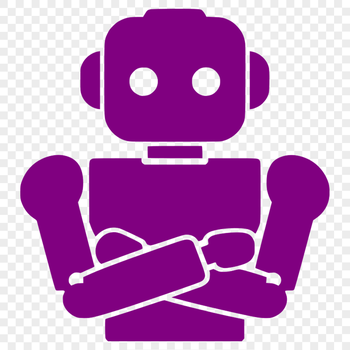 A futuristic robot silhouette with intricate details, suitable for various digital applications.