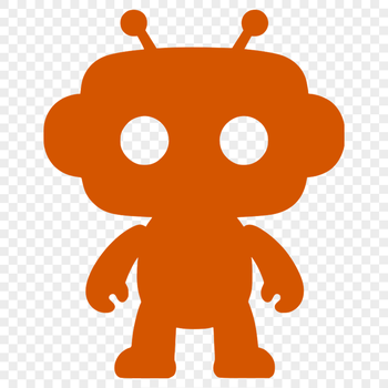 A futuristic robot illustration in vector format, suitable for cutting machine designs.