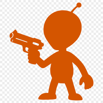 Alien sci-fi illustration in vector format for commercial or personal use.