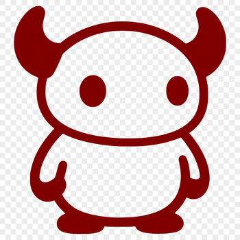 Alien silhouette in a sci-fi theme, created as a vector graphic.