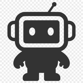 A detailed svg robot design suitable for commercial and personal projects.