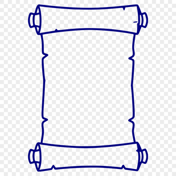 Illustrative vector art of a diploma scroll with intricate details.
