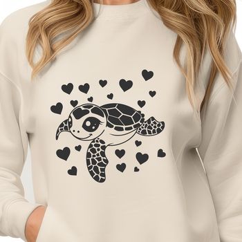 An SVG vector art image featuring a detailed representation of a sea creature, a sea turtle, for use in various projects.