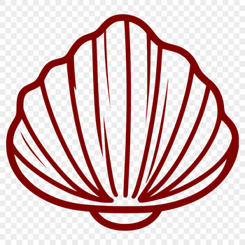 Seashell Printable Image In SVG, PNG, PDF And DXF File Formats