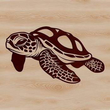 An SVG design featuring a realistic sea creature, perfect for crafting or graphic design projects.