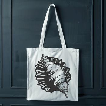 A detailed illustration of a seashell, perfect for seaside themed projects.