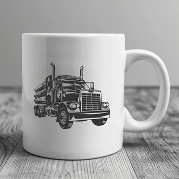 Unique Semi Truck - Laser Cutter SVG