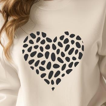 A stylized heart symbol made from smooth lines and curves.