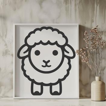 Creative Sheep In DXF Format