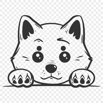 Free Beautiful Shiba Inu Clip Art