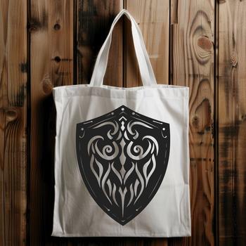 A graphic shield design created in vector format, suitable for use as clip art or stencil.