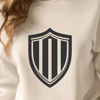 A high-resolution illustration of a shield, suitable for vector art projects in various design software.