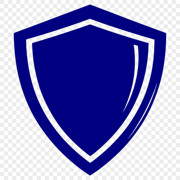 A geometric shield design with protective details and clean lines, suitable for vector art projects.