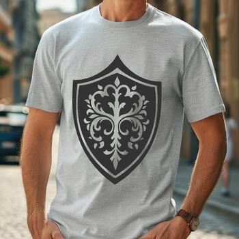 Vector shield graphic, suitable for design projects.