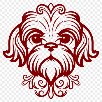 Free Beautiful Shih Tzu Digital Drawing