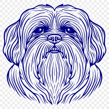 Stunning Shih Tzu Stencil