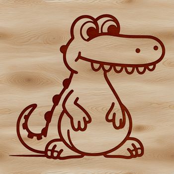 A simple line drawing of a cute animal face.