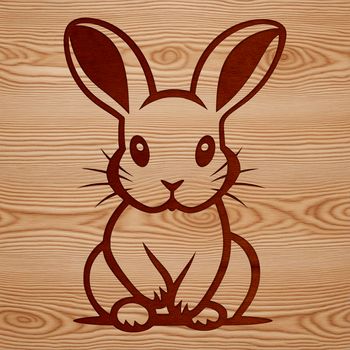 A minimalist illustration of a happy animal, featuring a small furry creature in a relaxed position.