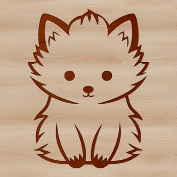 A cute cartoon-style fox illustration in vector format for various design uses.