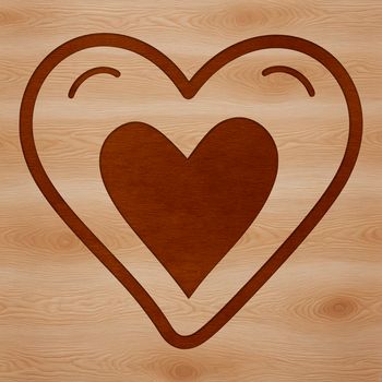 A simple line drawing of a love heart symbol with a clean design.