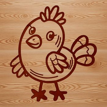 A simple line drawing of a turkey, suitable for use as a clip art design on various platforms.