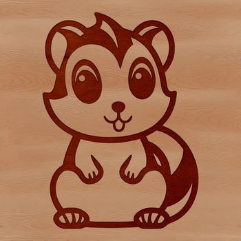An illustration of a charming animal, created as a vector art design for various digital uses.