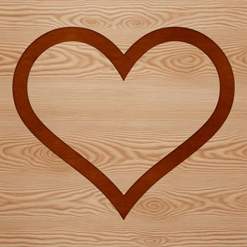 Vector illustration of a love heart icon, ideal for design and crafting projects.