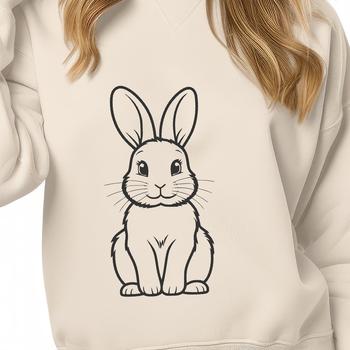 An SVG vector image of a cartoon bunny in a static pose.