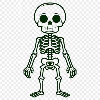 Skeleton In SVG Format - Free Commercial Use License