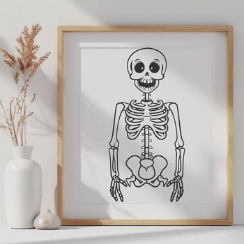 Skeleton Clip Art In SVG, PNG, PDF And DXF Formats