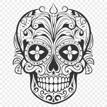 Ornate Skull Printable Image