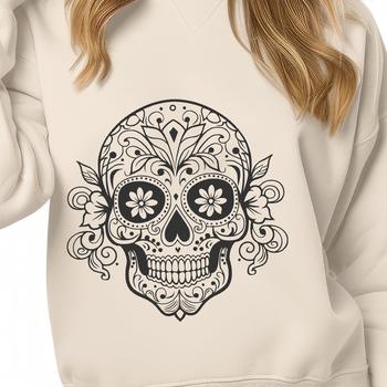 Ornate Skull - PNG Format