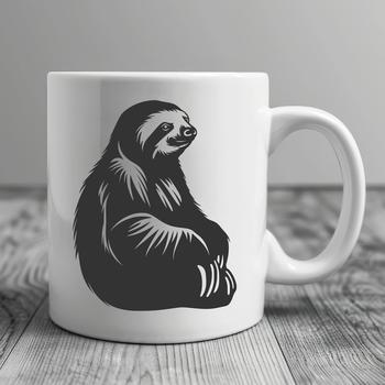 Creative Sloth Digital Drawing