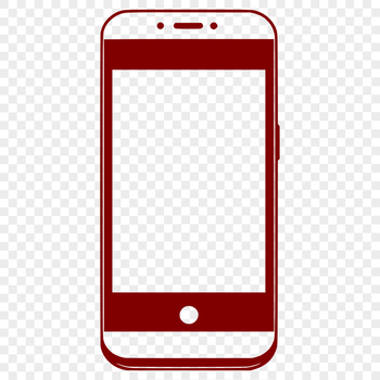 High-resolution SVG vector image of a smartphone.