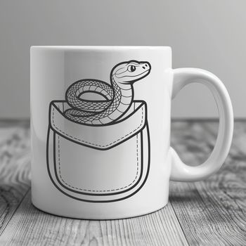 A vector illustration of a snake, suitable for digital cutting machines like Cricut or laser cutters.