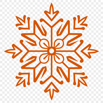 A delicate, intricate snowflake design created as an SVG vector file.