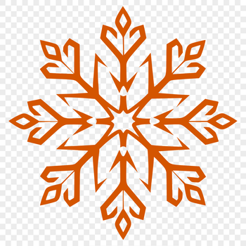 A delicate, symmetrical snowflake made up of intricate ice crystals.