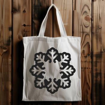 A delicate white six-pointed starburst pattern, perfect for winter and Christmas designs.